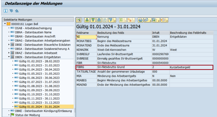 BA-BEA: Neue Datensatzversion 04 zum 01.01.2024 in SAP HCM